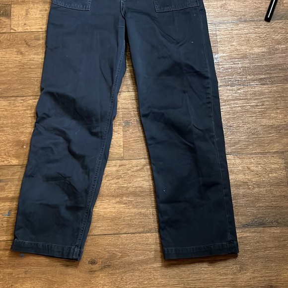 Reformation black straight leg Button-Fly Pants size 28 - Picture 4 of 10